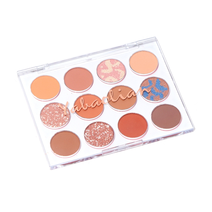 Палетка теней для век с шиммером 12 цветов Палетка теней для век с шиммером 12 цветов