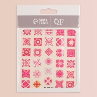 Наклейки для ногтей «Розовая мозаика», объёмные, цвет розовый Наклейки для ногтей «Розовая мозаика», объёмные, цвет розовый