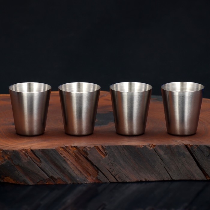 Стопки, набор &laquo;Шашлычок&raquo;, 4 шт х 30 мл