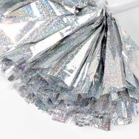 Помпон 1шт, цвет гологафия серебро Помпон 1шт, цвет гологафия серебро