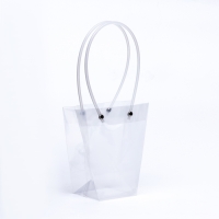 Сумка для цветов прозрачная влагостойкая, 16x8-8x8-16см Сумка для цветов прозрачная влагостойкая, 16x8-8x8-16см