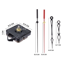 Часовой механизм со стрелками «Соломон-33», плавный ход, шток 16 мм, стрелки 67/99/99 мм Часовой механизм со стрелками «Соломон-33», плавный ход, шток 16 мм, стрелки 67/99/99 мм