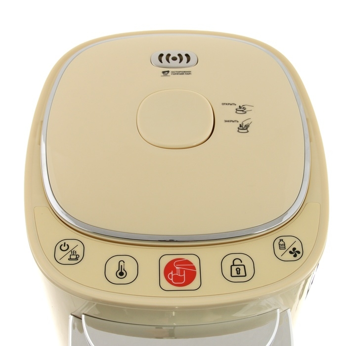 Термопот HARPER HTP-5T01, 1200 Вт, 5 л, регулировка t&deg;, LED-дисплей, бежевый