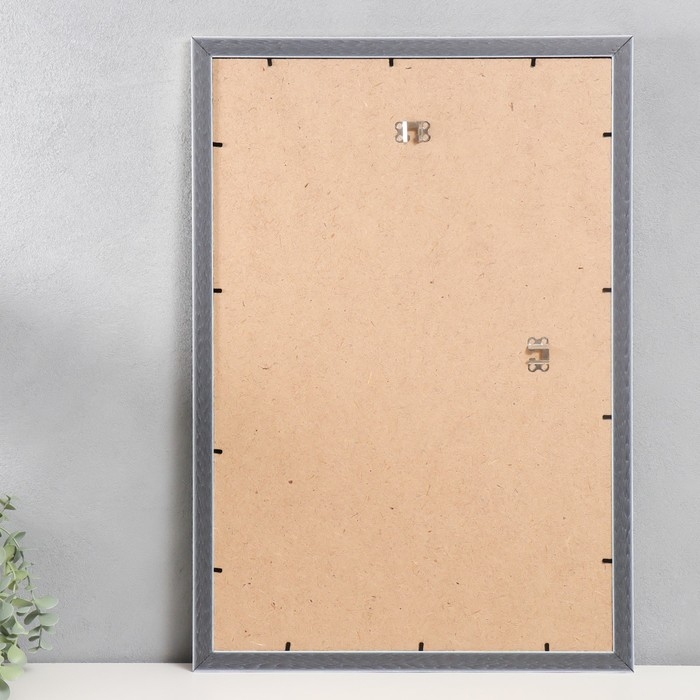 Фоторамка пластик "МИРАМ" 40х60 см, 651622 серебро (пластиковый экран)