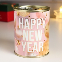 Копилка-подарок металл "Happy New Year" Копилка-подарок металл "Happy New Year"