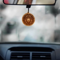 Подарочный набор &laquo;С Новый Годом!&raquo;, подвеска автомобильная с пропиткой и ароматизатор, 10 мл