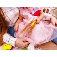 Бутылочка для кормления «Little lady», классическое горло, с ручками, 250 мл., от 3 мес., Золотая коллекция Бутылочка для кормления «Little lady», классическое горло, с ручками, 250 мл., от 3 мес., Золотая коллекция