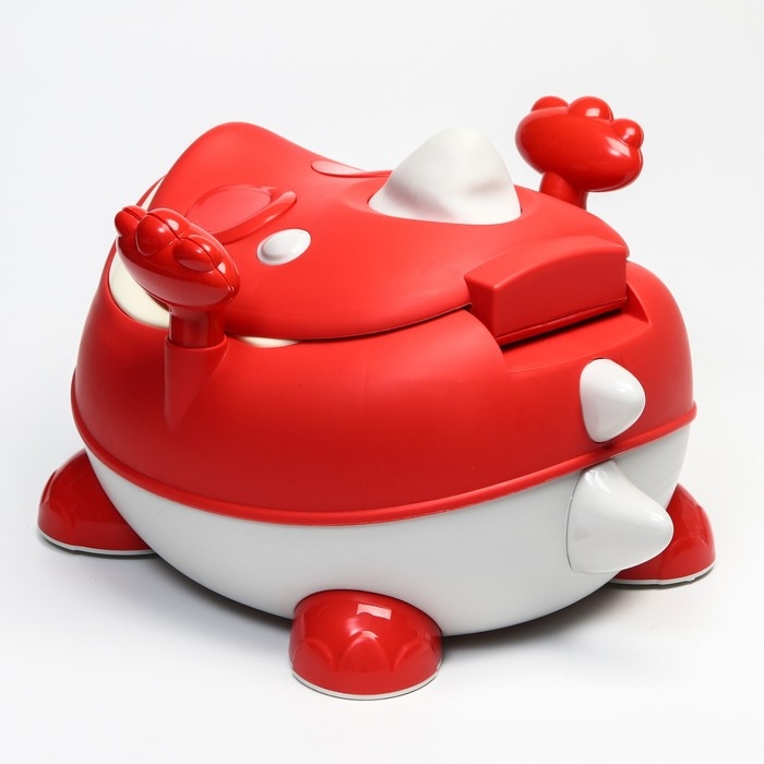 Горшок детский &laquo;Динозаврик&raquo;, цвет красный