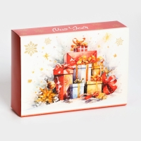 Новый год. Коробка под 6 конфет "Новогодние подарки", 13,7 х 9,8 х 3,8 см, кондитерская упаковка Новый год. Коробка под 6 конфет "Новогодние подарки", 13,7 х 9,8 х 3,8 см, кондитерская упаковка