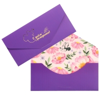 Конверт для денег подарочный. Набор, софт тач, тиснение, 19 х 9 см, Дисней Конверт для денег подарочный. Набор, софт тач, тиснение, 19 х 9 см, Дисней