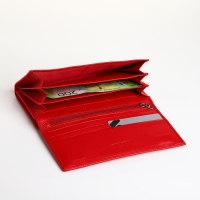 Кошелёк женский на магните, цвет красный