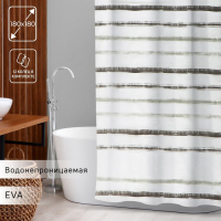 Штора для ванны Доляна «Лайн», 180×180 см, EVA Штора для ванны Доляна «Лайн», 180×180 см, EVA