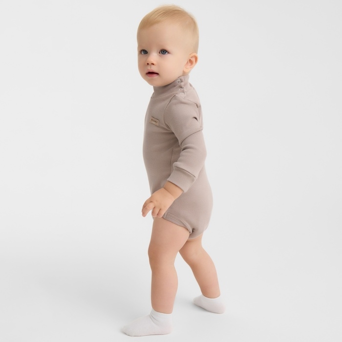 Боди-водолазка детская MINAKU, цвет коричневый, рост 86-92 см