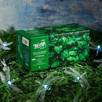 Гирлянда «Нить» 4.5 м с насадками «Стрекозы», IP44, тёмная нить, 30 LED, свечение белое, 2 режима, солнечная батарея Гирлянда «Нить» 4.5 м с насадками «Стрекозы», IP44, тёмная нить, 30 LED, свечение белое, 2 режима, солнечная батарея