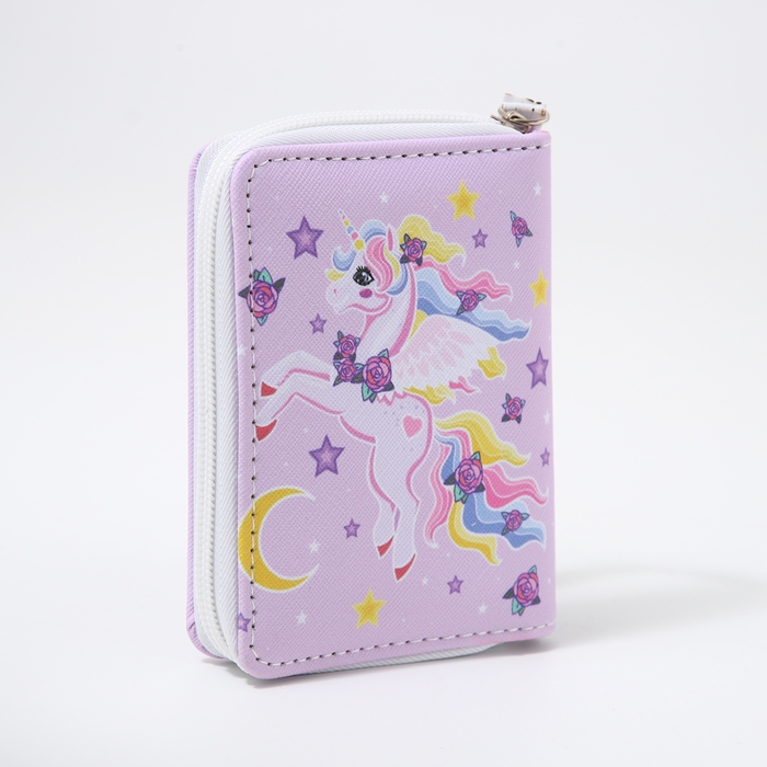 Кошелёк детский на молнии «Выбражулька», цвет сиреневый Кошелёк детский на молнии «Выбражулька», цвет сиреневый