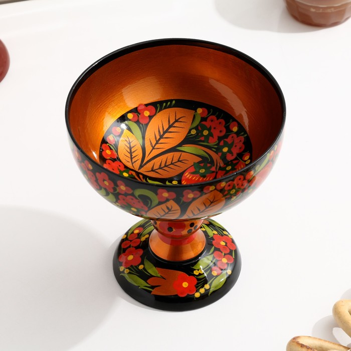 Конфетница, 14×14 см, хохлома Конфетница, 14×14 см, хохлома