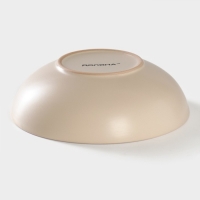 Тарелка керамическая суповая Доляна &laquo;Пастель&raquo;, 700 мл, d=18 см, цвет крем-брюле