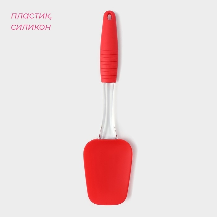Лопатка Доляна «Про», силикон, 25,5 см, цвет МИКС Лопатка Доляна «Про», силикон, 25,5 см, цвет МИКС