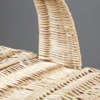 Корзина &laquo;Пикник&raquo;, с крышкой, №1, дно:16х31 см, верх:40х28 см, H=25/45 см, ива