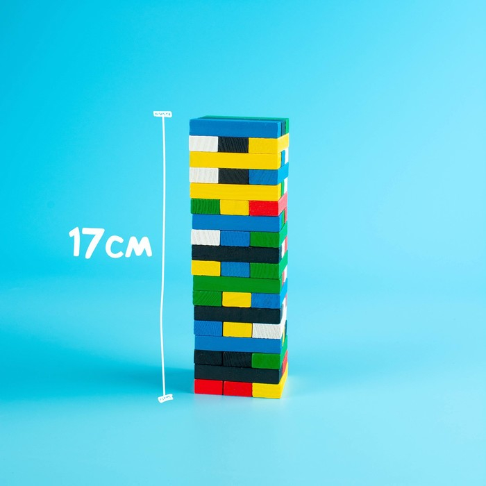 Падающая башня-дженга &laquo;Kids&raquo;, 54 бруска, 6+