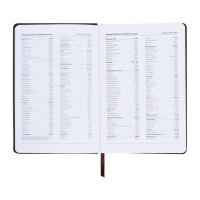 Ежедневник недатированный, А5, 140л, клетка, обл.кожзам, Синий