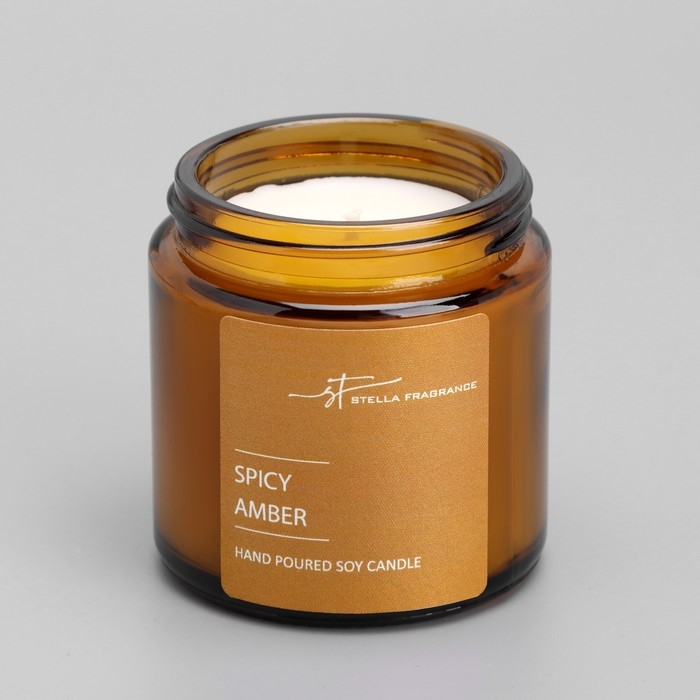 Свеча ароматическая в банке "ST Spicy Amber", 90 г