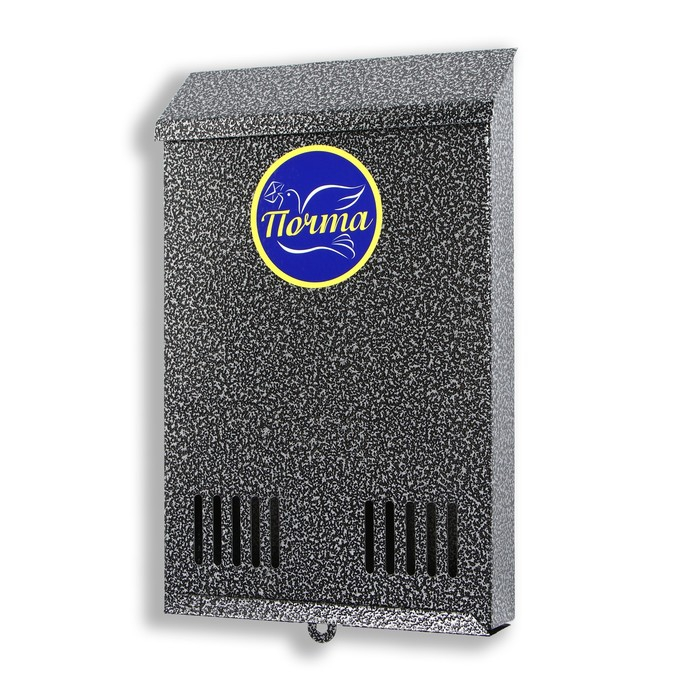 Ящик почтовый без замка (с петлёй), вертикальный, серебристый Ящик почтовый без замка (с петлёй), вертикальный, серебристый