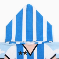 Полотенце-пончо детское махровое Крошка Я "Футболист" 60*120см, 100% пэ, микрофибра