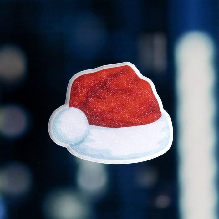 Светодиодная игрушка на липучке &laquo;Новогодний колпак&raquo; 10 &times; 8.5 см, батарейки LR44х3 (в комплекте), свечение мульти