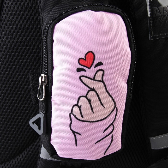 Рюкзак школьный, эргономичная спинка  &laquo;1 сентября: Girl&raquo; 39x32x14 см