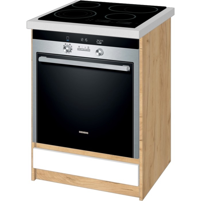 Шкаф духовой Оливия Д-1 0,85х0,6х0,5м крафт золотой/белый