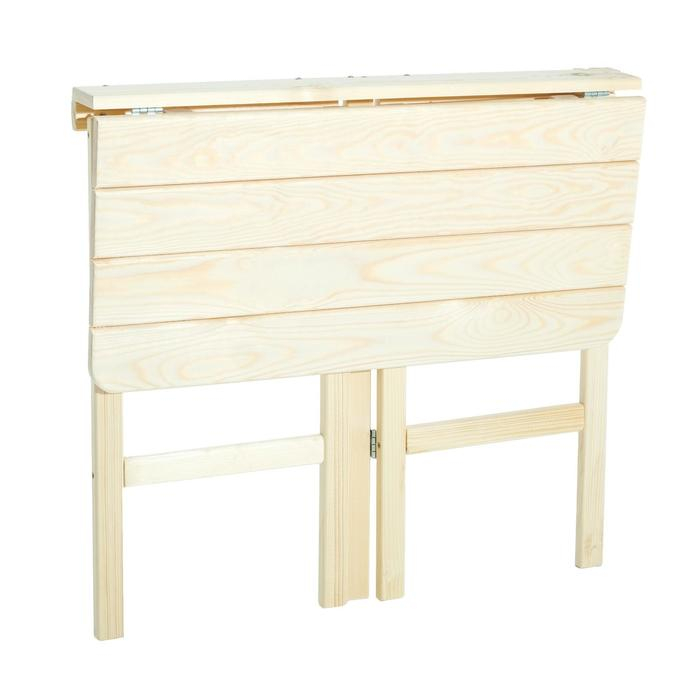 Стол пристенный, откидывающийся, 80х74х45см, квадратный, СОСНА Стол пристенный, откидывающийся, 80х74х45см, квадратный, СОСНА