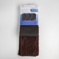 Набор для ванной &laquo;Комфорт&raquo;: штора 180&times;180 см, ковёр 40&times;60 см, цвет коричневый