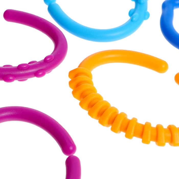 Развивающий набор &laquo;Сенсорные колечки&raquo;, 10 заданий, 3+