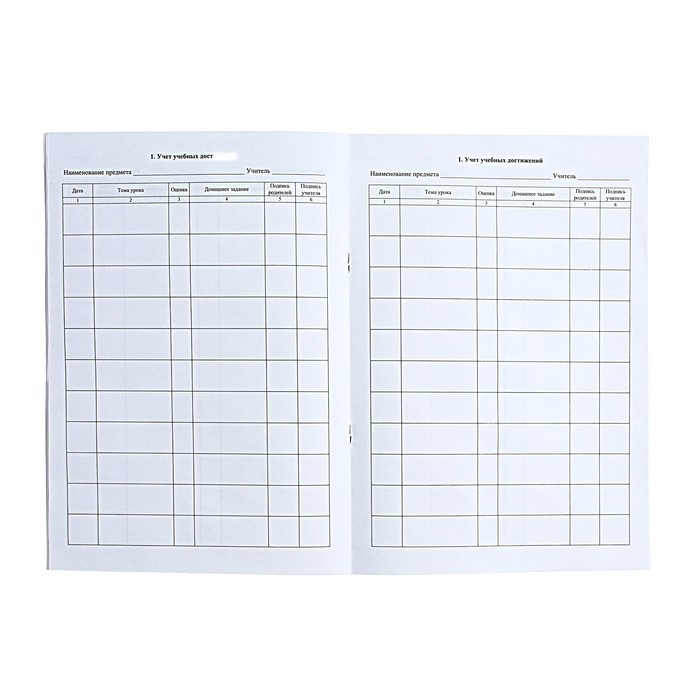 Журнал индивидуального обучения на дому А4, 24 листа, обложка мелованный картон 190 г/м&sup2;, блок офсетная бумага 65 г/м&sup2;