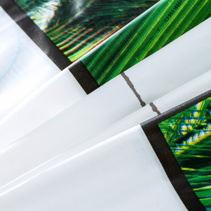 Штора для ванны Доляна &laquo;Пляж&raquo;, 180&times;180 см, EVA