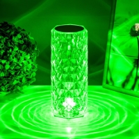 Настольная лампа с ПДУ "Призма" LED RGB АКБ 9,5х9х21,5 см RISALUX