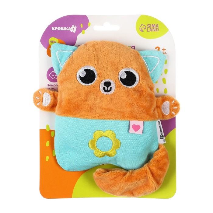 Игрушка грелка с вишневыми косточками &laquo;Котик&raquo;, Крошка Я