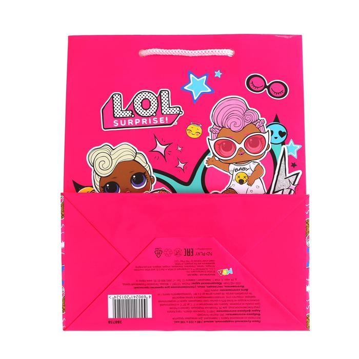 Пакет подарочный LOL, 18 × 22,3 × 10 см Пакет подарочный LOL, 18 × 22,3 × 10 см