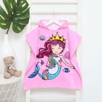 Полотенце-пончо детское махровое Крошка Я "Русалочка", 60*120см, 100% хлопок, 300гр/м2 Полотенце-пончо детское махровое Крошка Я "Русалочка", 60*120см, 100% хлопок, 300гр/м2