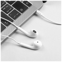 Наушники Hoco M55, проводные, вкладыши, микрофон, Jack 3.5, 1.2 м, белые Наушники Hoco M55, проводные, вкладыши, микрофон, Jack 3.5, 1.2 м, белые