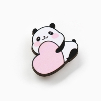 Значок на открытке «Панда», 10 х 8 см Значок на открытке «Панда», 10 х 8 см