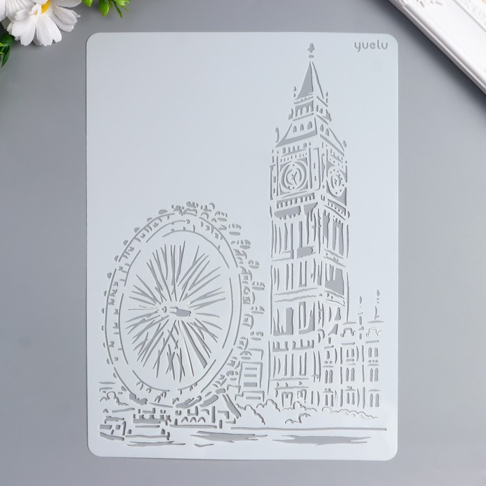Трафарет пластик Трафарет пластик "Биг-Бен. Лондон" 29х20,8 см