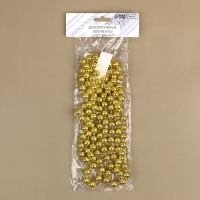 Бусы на нитях, круглые, 12 мм, 2 м, цвет золотой Бусы на нитях, круглые, 12 мм, 2 м, цвет золотой