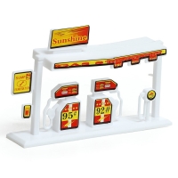 Игровой набор из металла &laquo;Строительная техника&raquo;, в комплекте дорожные знаки и техника