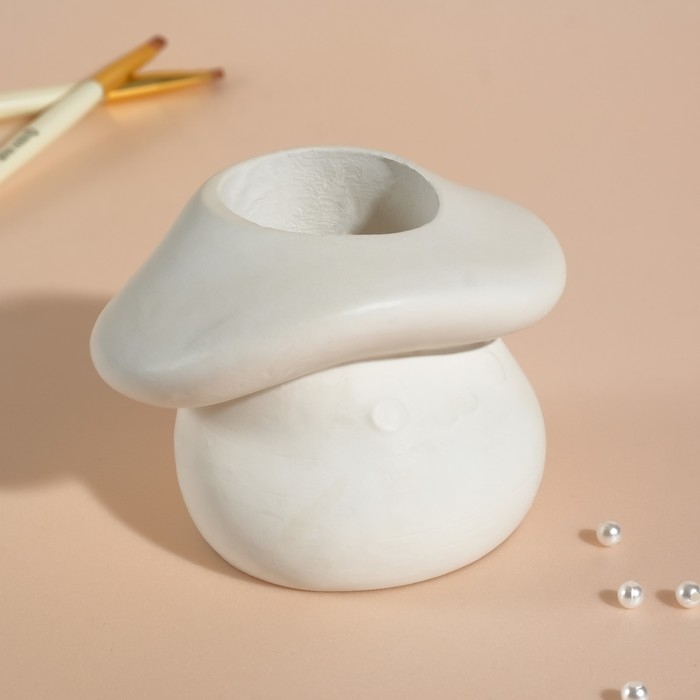 Предмер интерьера Предмер интерьера "Гриб" 10х8х6,5 см белый