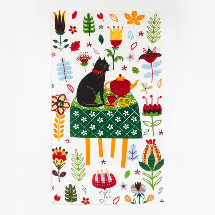 Набор кухонных полотенец Доляна &laquo;Тебе&raquo;, 35х60см-4шт, 100% хлопок