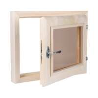 Окно, 40&times;50см, двойное стекло ЛИПА, бронза