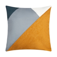 Наволочка декоративная Этель Геометрия цвет серый/желтый 45 х 45 см, 100% п/э Наволочка декоративная Этель Геометрия цвет серый/желтый 45 х 45 см, 100% п/э