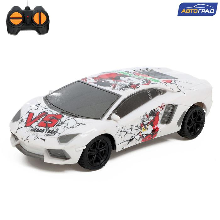 Машина радиоуправляемая &laquo;Спорткар&raquo;, на батарейках, цвет белый